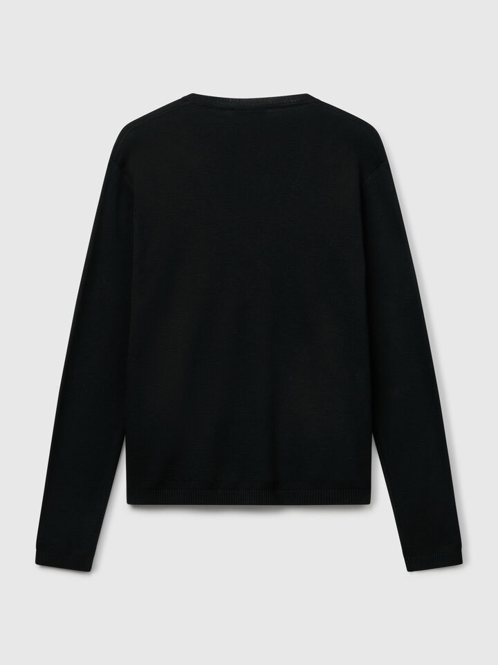 V NECK SWEATER L/S Women image number 6